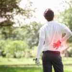 mid back pain from golf