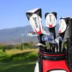 Srixon golf clubs on Golfcourse