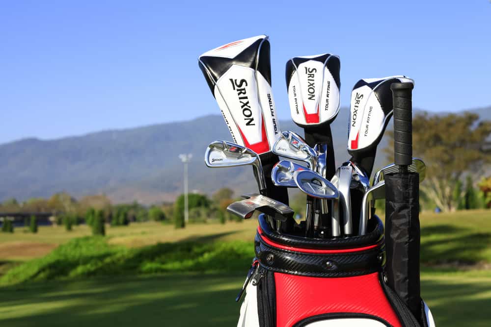 Srixon golf clubs on Golfcourse