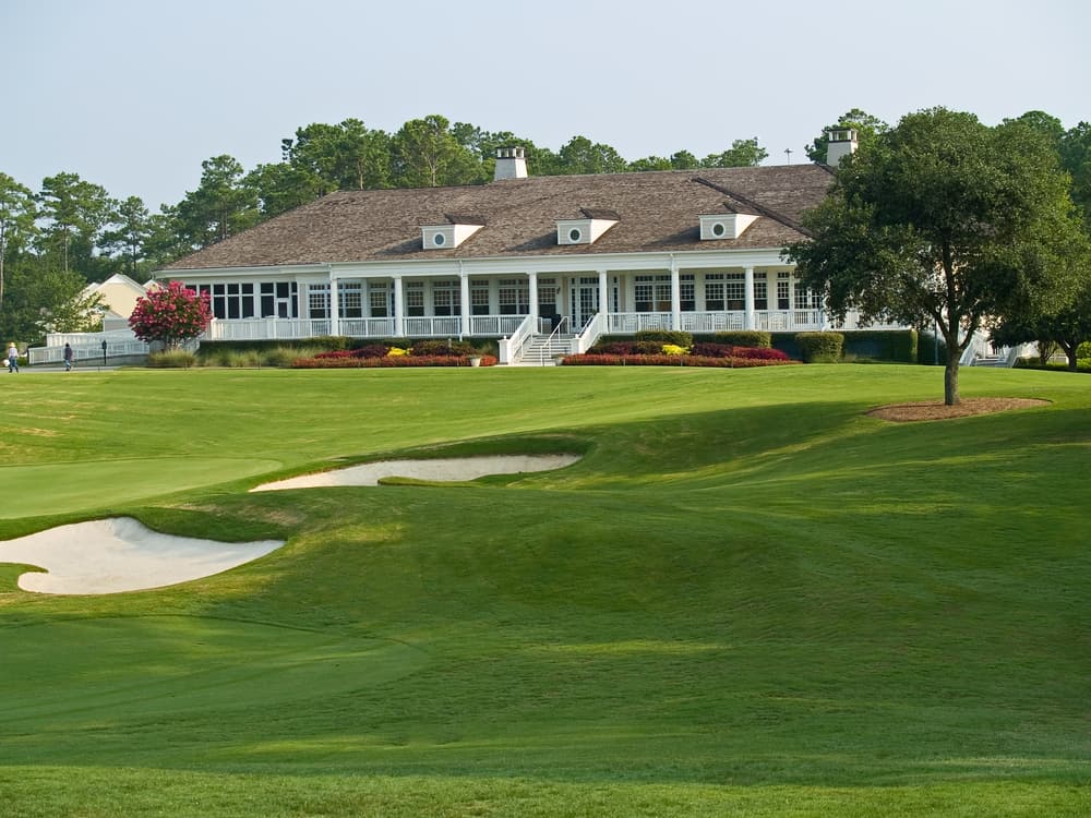 The clubhouse at the TPC Myrtle Beach golf course