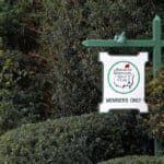 entrance to the Augusta National Golf Club in Augusta