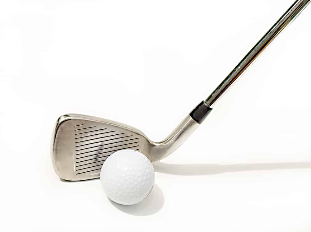 pitching wedge with ball