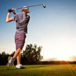 Male golf player