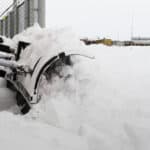 snow cleaning after a blizzard