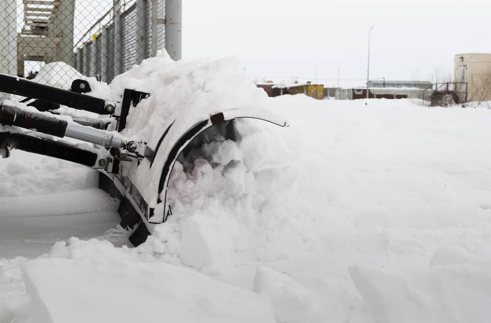 snow cleaning after a blizzard