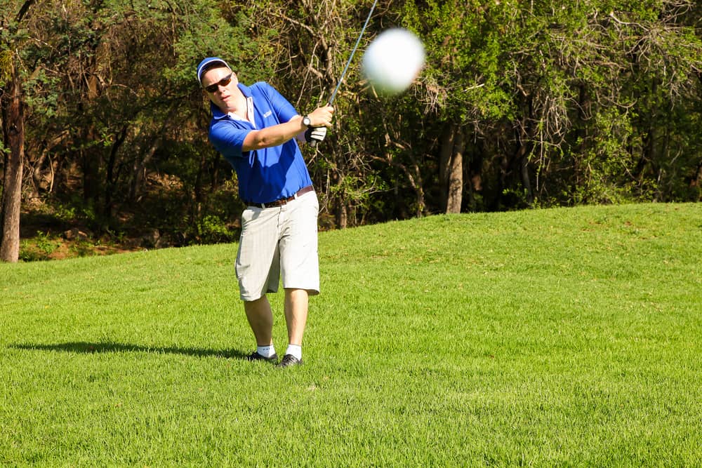 Amateur golfers playing a round of golf