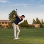 golfer's approach shot