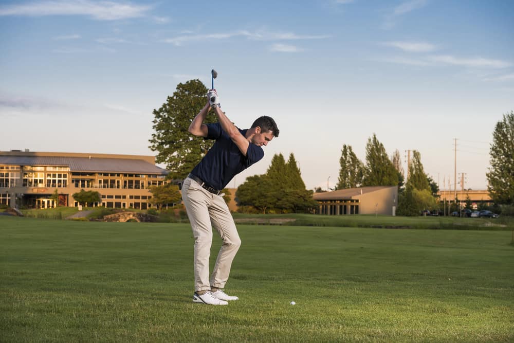 golfer's approach shot