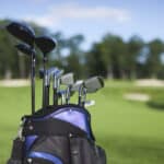 Golf bag and clubs