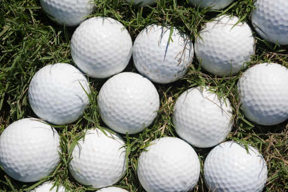 Golf balls background