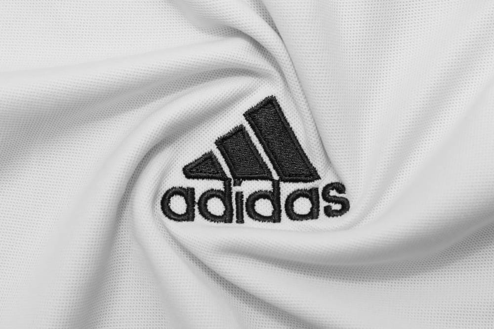 Logo of Adidas on jersey