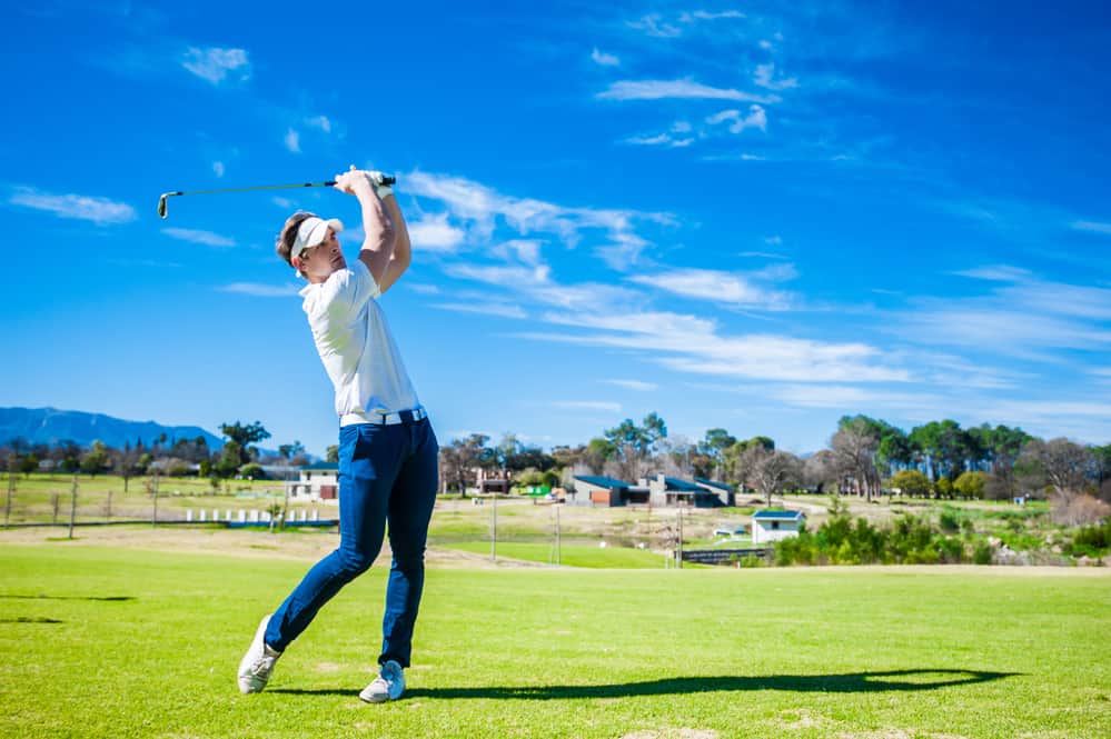 Man Playing Golf