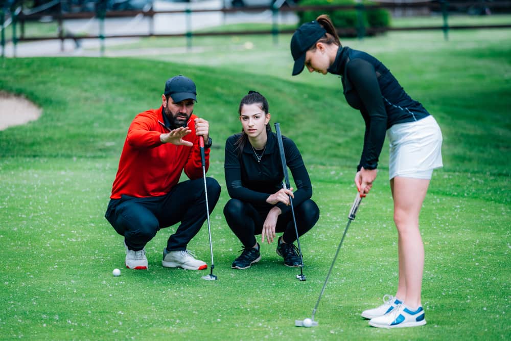 Golf putting lesson