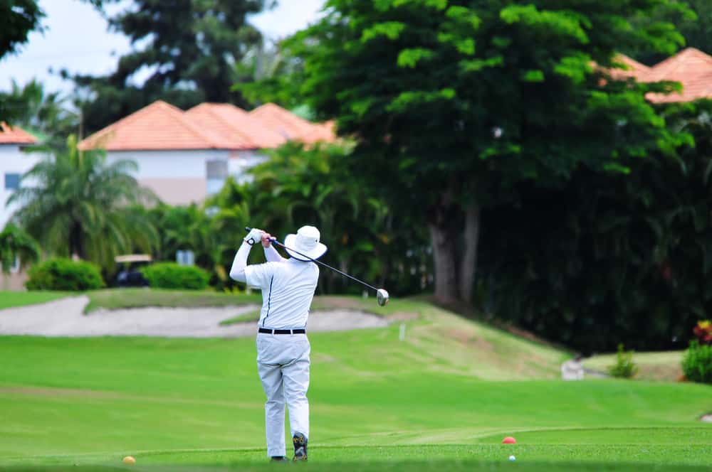 Man Playing Golf