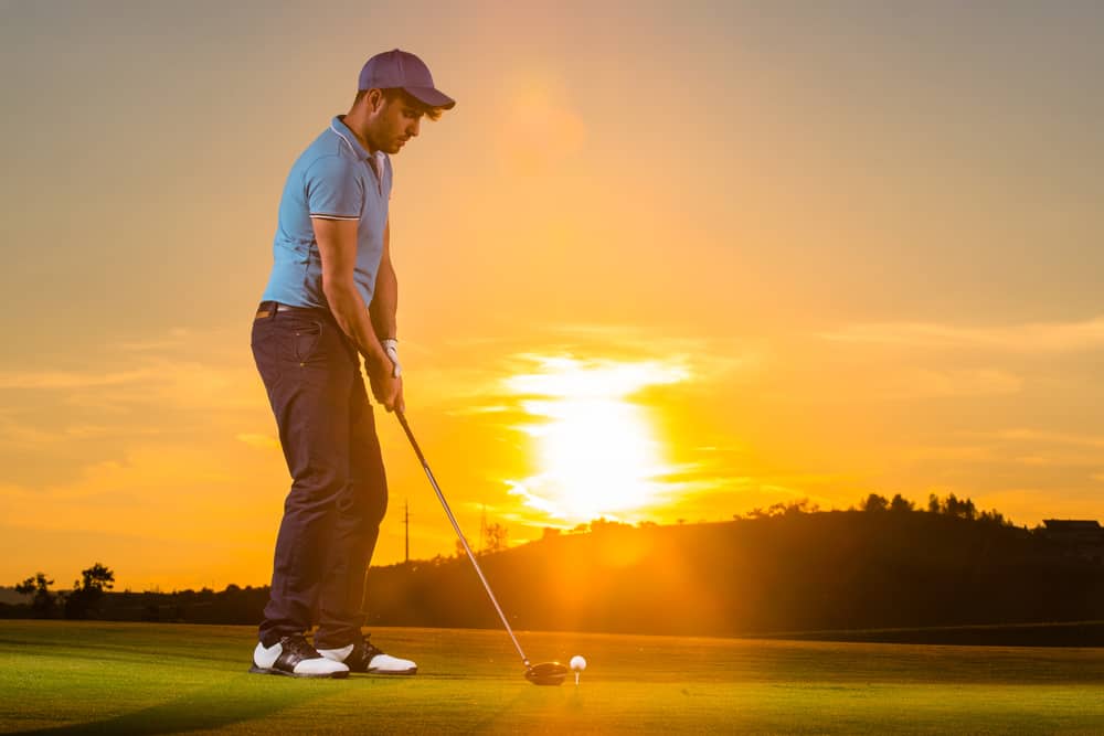 Man Playing Golf