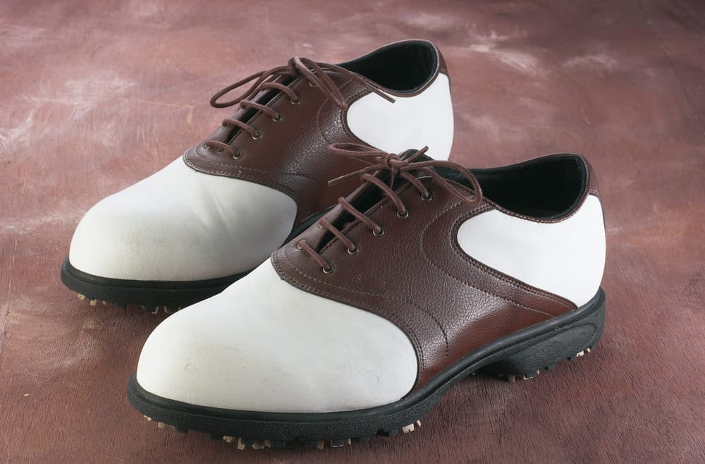 stock image of the golf shoe